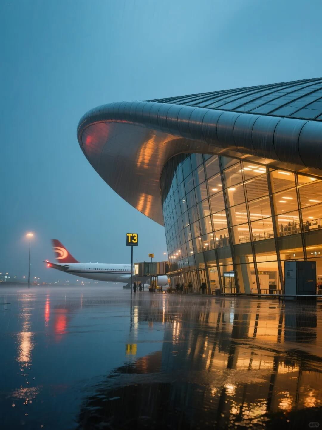 Inside a terminal at Beijing Capital International Airport