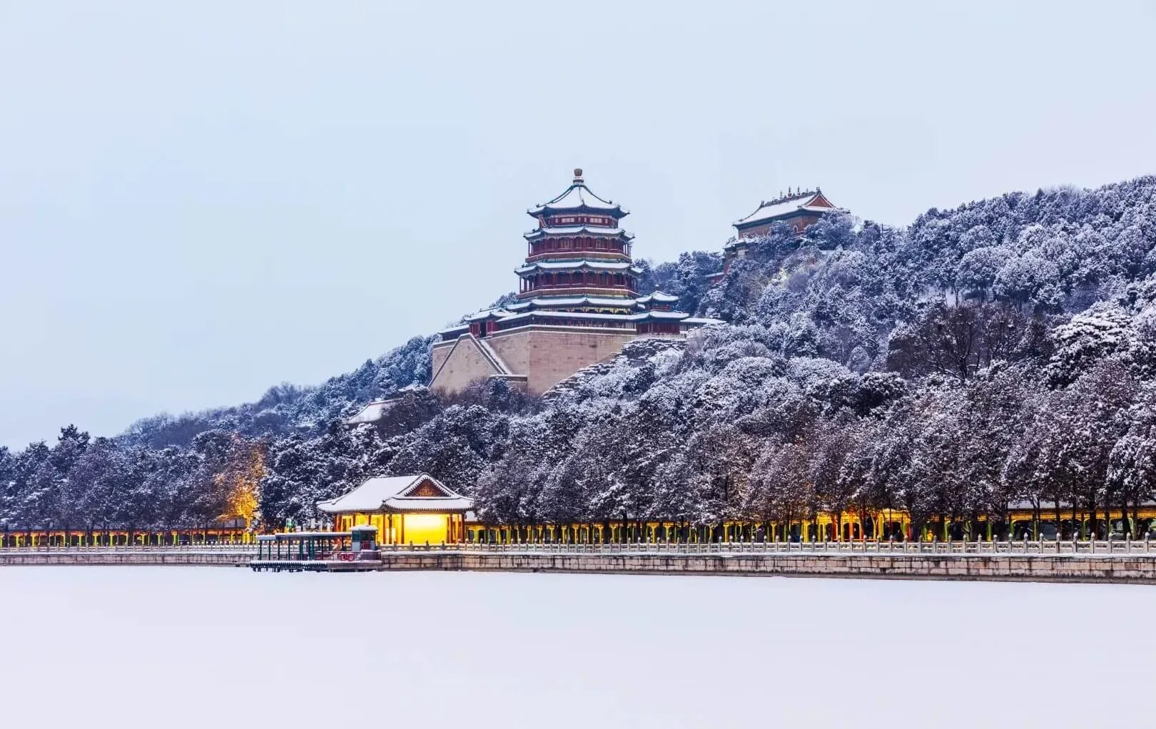 Kunming Lake and the Tower of Buddhist Incense
