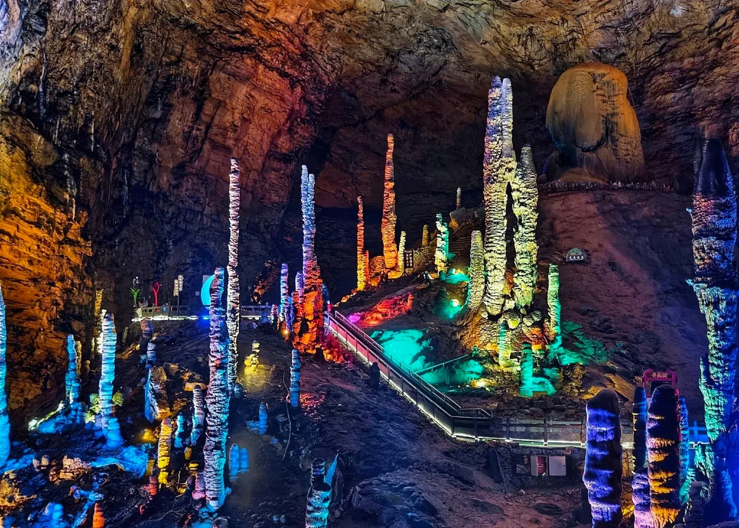Dense stalagmites in Dragon Palace